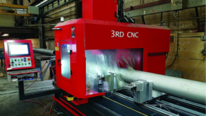 Drilling into Pipe with the CNC